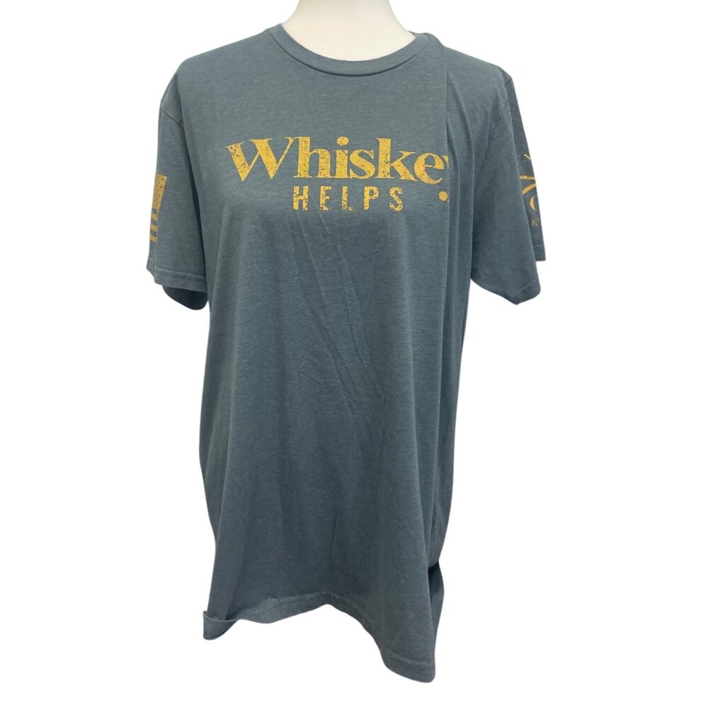 Grunt Style Mens XL PolyCotton Whiskey Helps Short Sleeve Crew Neck Tee Shirt